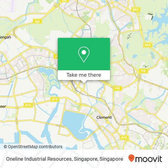 Oneline Industrial Resources, Singapore map