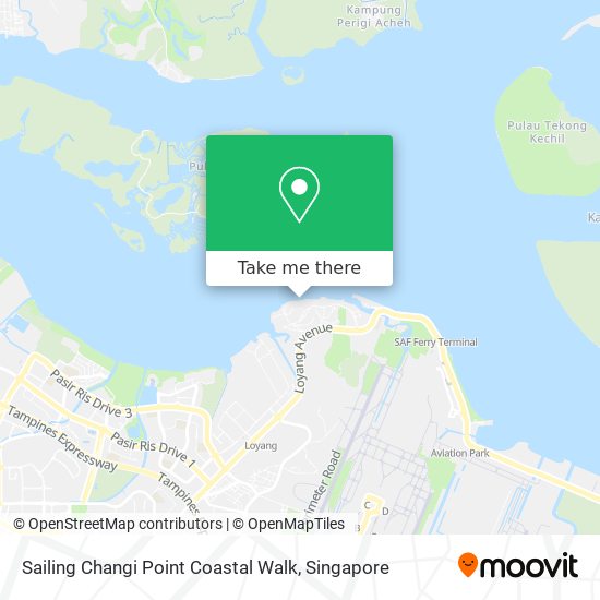 Sailing Changi Point Coastal Walk map