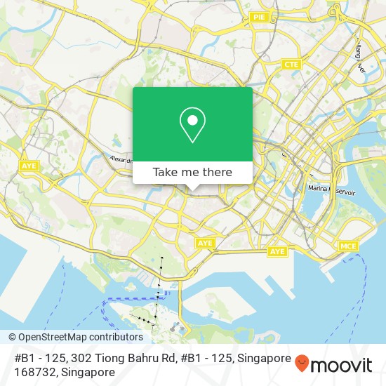 #B1 - 125, 302 Tiong Bahru Rd, #B1 - 125, Singapore 168732 map