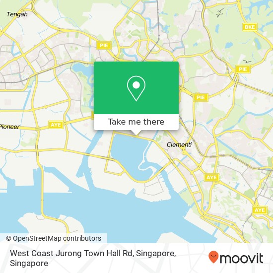 West Coast Jurong Town Hall Rd, Singapore map