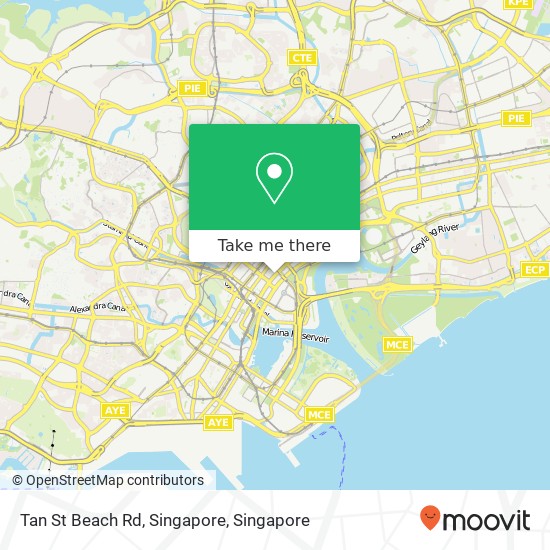 Tan St Beach Rd, Singapore map