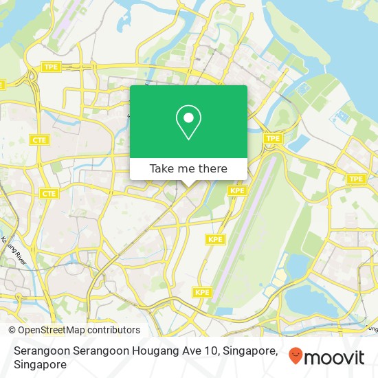 Serangoon Serangoon Hougang Ave 10, Singapore地图