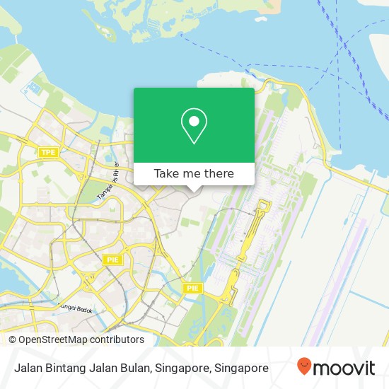 Jalan Bintang Jalan Bulan, Singapore map