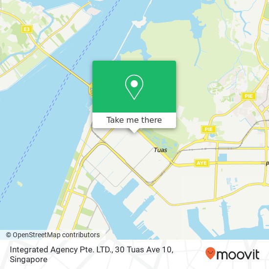 Integrated Agency Pte. LTD., 30 Tuas Ave 10地图