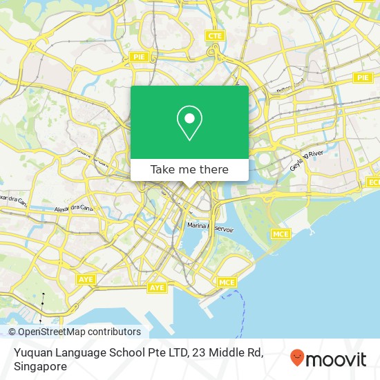 Yuquan Language School Pte LTD, 23 Middle Rd map