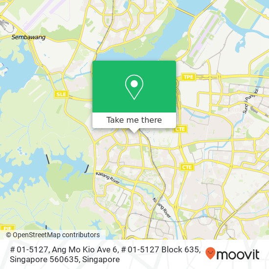 # 01-5127, Ang Mo Kio Ave 6, # 01-5127 Block 635, Singapore 560635 map