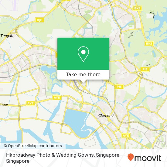 Hkbroadway Photo & Wedding Gowns, Singapore地图