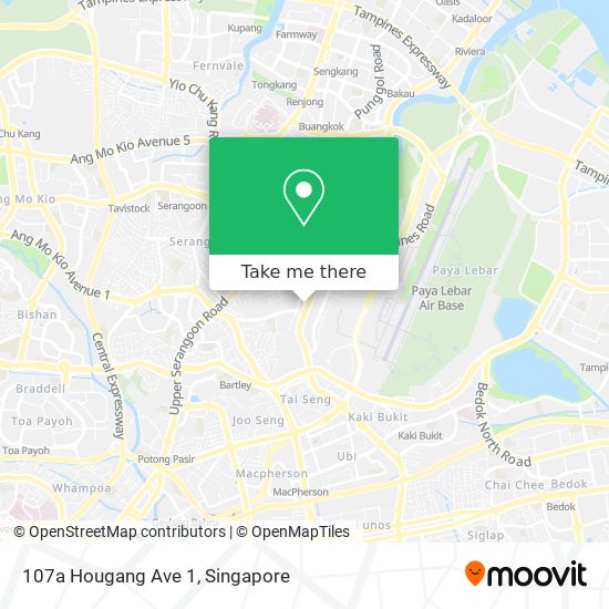 107a Hougang Ave 1 map