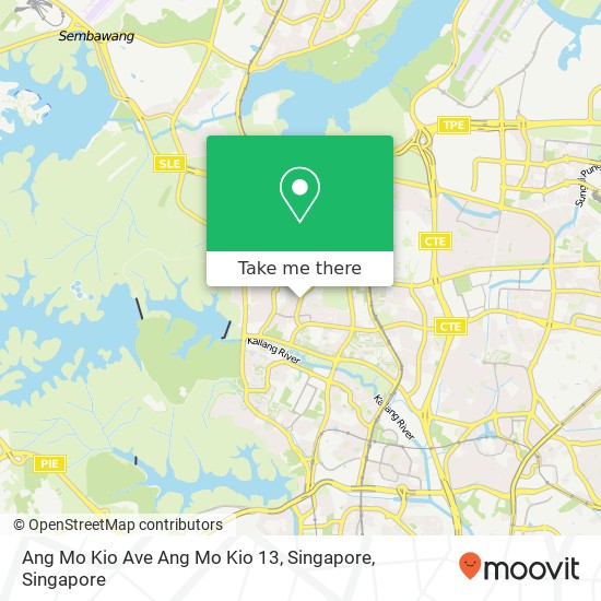 Ang Mo Kio Ave Ang Mo Kio 13, Singapore map