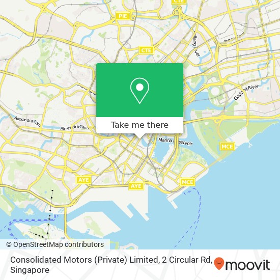 Consolidated Motors (Private) Limited, 2 Circular Rd map