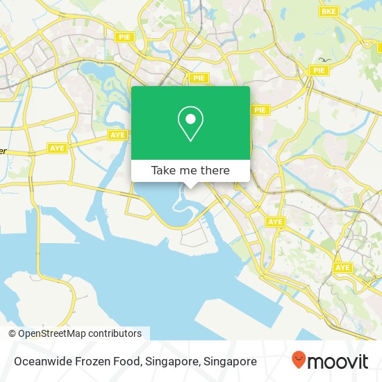 Oceanwide Frozen Food, Singapore map