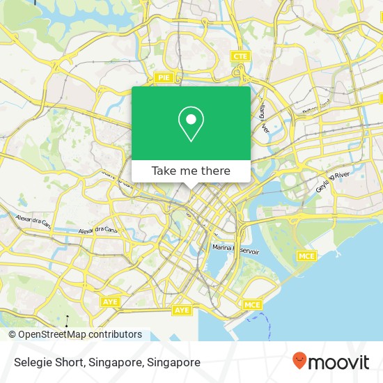 Selegie Short, Singapore map