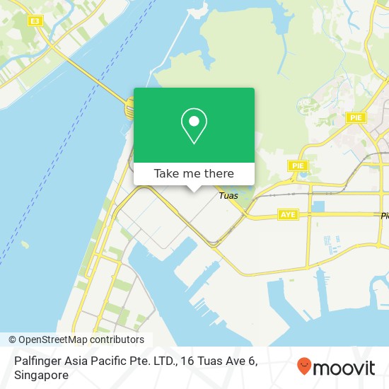 Palfinger Asia Pacific Pte. LTD., 16 Tuas Ave 6地图