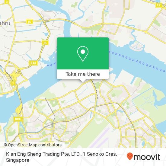 Kian Eng Sheng Trading Pte. LTD., 1 Senoko Cres地图