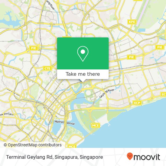 Terminal Geylang Rd, Singapura地图