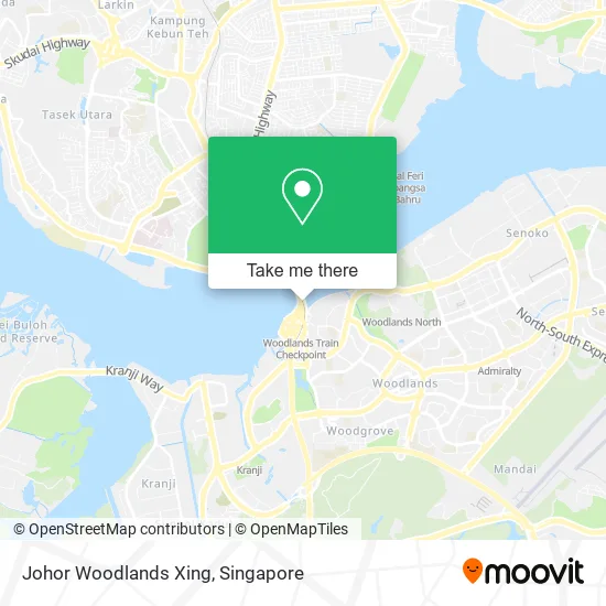 Johor Woodlands Xing map
