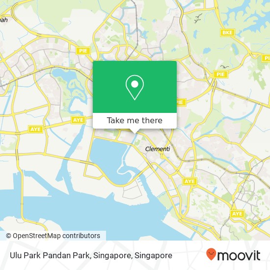 Ulu Park Pandan Park, Singapore map