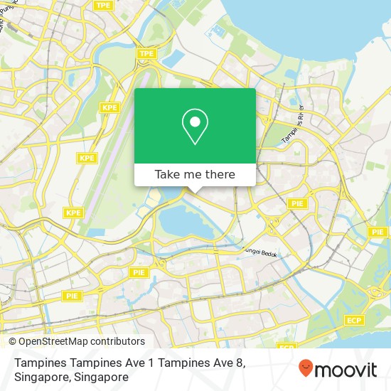 Tampines Tampines Ave 1 Tampines Ave 8, Singapore map