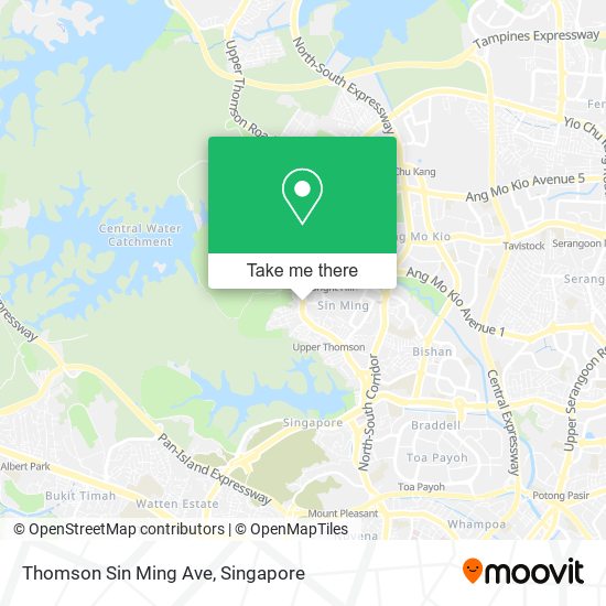 Thomson Sin Ming Ave map