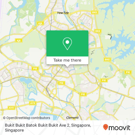 Bukit Bukit Batok Bukit Bukit Ave 2, Singapore map