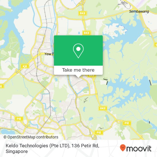 Keldo Technologies (Pte LTD), 136 Petir Rd地图