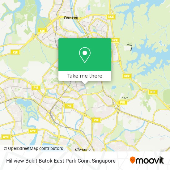Hillview Bukit Batok East Park Conn map