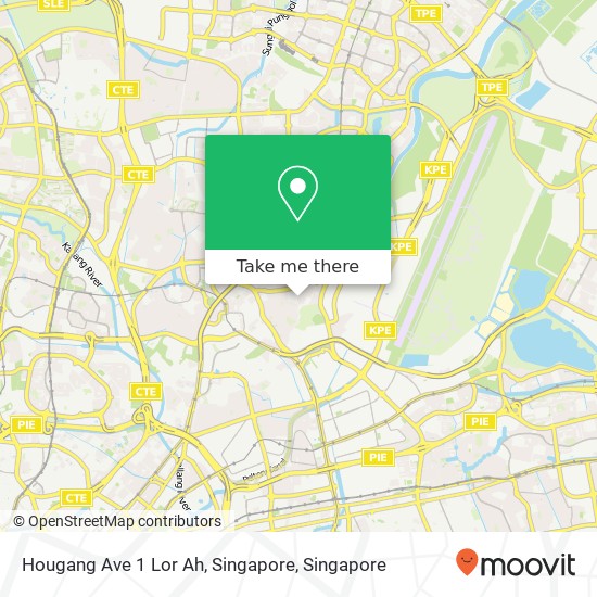 Hougang Ave 1 Lor Ah, Singapore地图