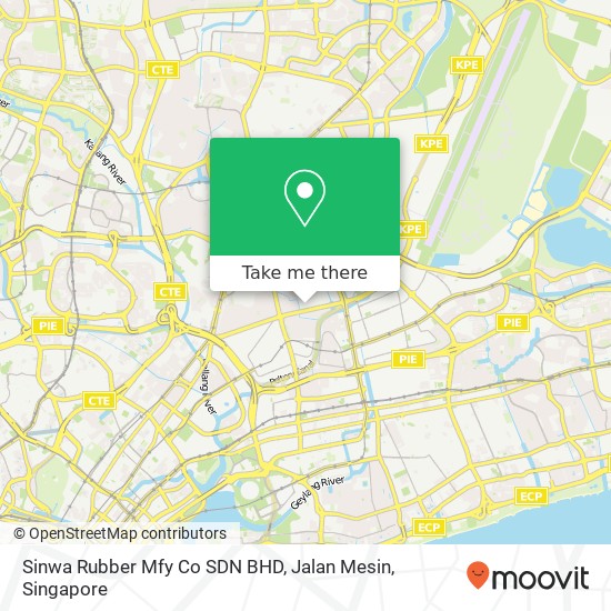 Sinwa Rubber Mfy Co SDN BHD, Jalan Mesin map