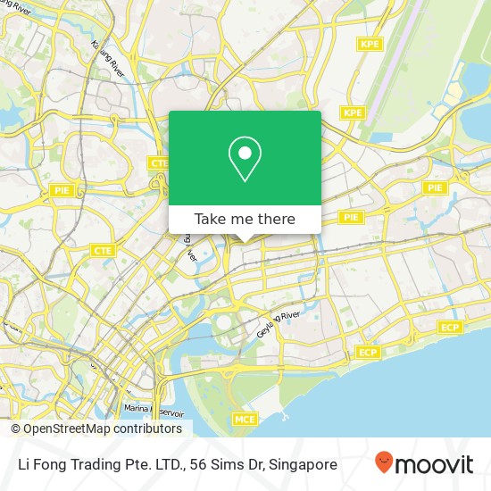 Li Fong Trading Pte. LTD., 56 Sims Dr地图