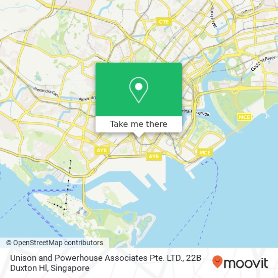 Unison and Powerhouse Associates Pte. LTD., 22B Duxton Hl map