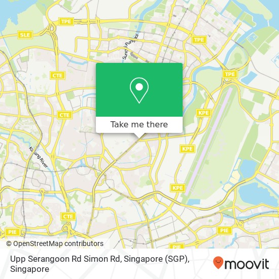Upp Serangoon Rd Simon Rd, Singapore (SGP) map