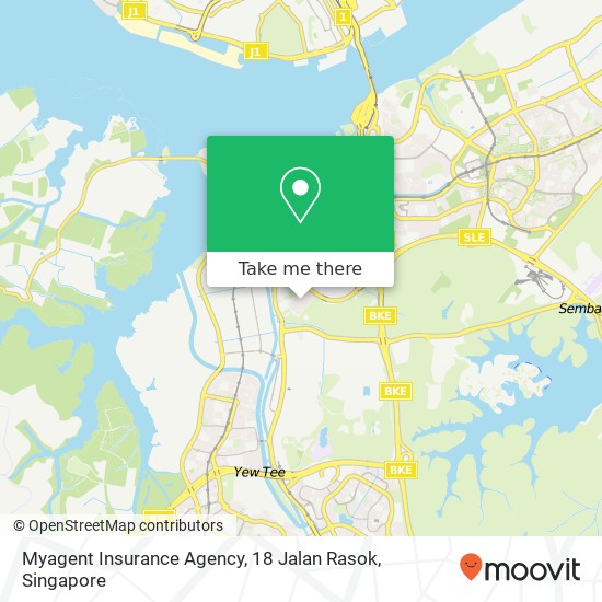 Myagent Insurance Agency, 18 Jalan Rasok地图