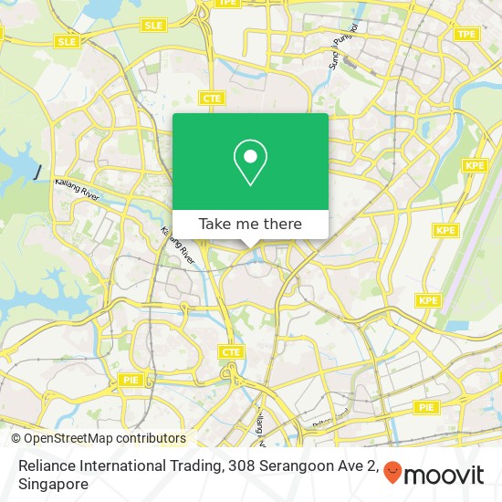 Reliance International Trading, 308 Serangoon Ave 2地图