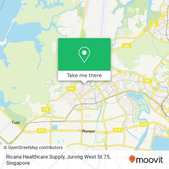 Ricana Healthcare Supply, Jurong West St 75 map