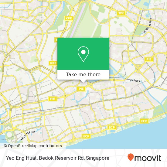 Yeo Eng Huat, Bedok Reservoir Rd map