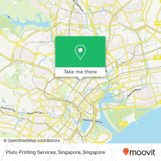 Pluto Printing Services, Singapore map