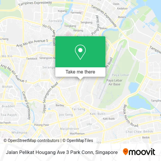 Jalan Pelikat Hougang Ave 3 Park Conn map