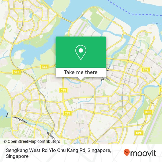 Sengkang West Rd Yio Chu Kang Rd, Singapore map