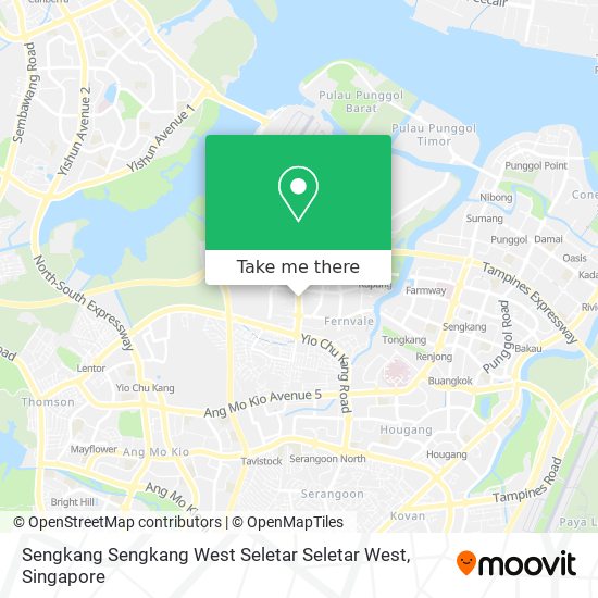 Sengkang Sengkang West Seletar Seletar West map