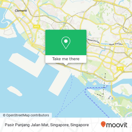 Pasir Panjang Jalan Mat, Singapore map