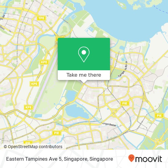 Eastern Tampines Ave 5, Singapore map
