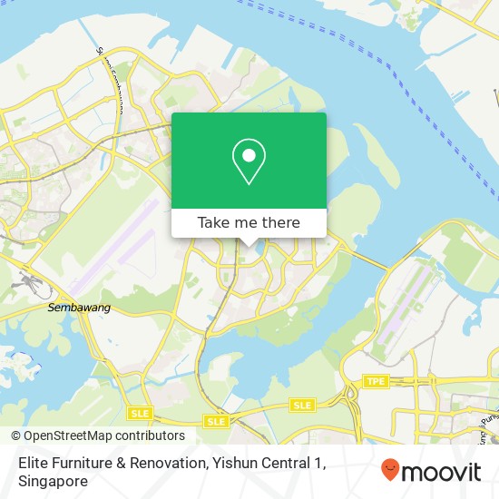 Elite Furniture & Renovation, Yishun Central 1 map