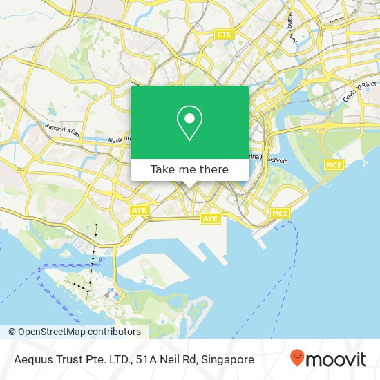 Aequus Trust Pte. LTD., 51A Neil Rd地图