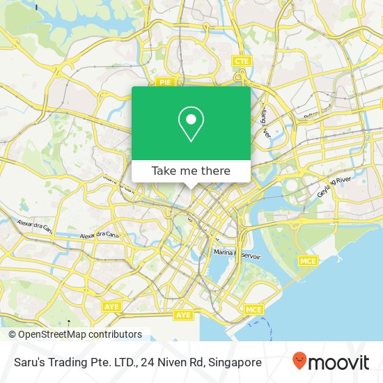 Saru's Trading Pte. LTD., 24 Niven Rd map