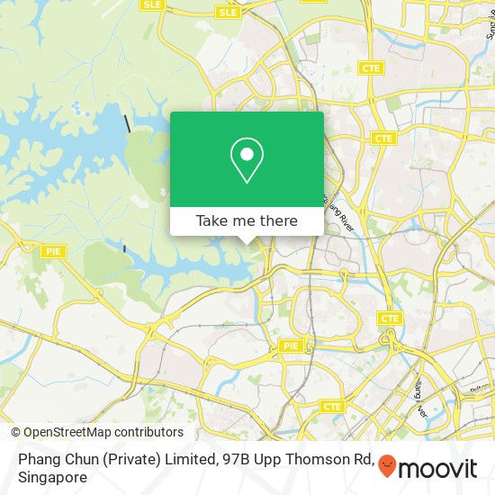 Phang Chun (Private) Limited, 97B Upp Thomson Rd地图