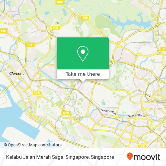 Kelabu Jalan Merah Saga, Singapore地图