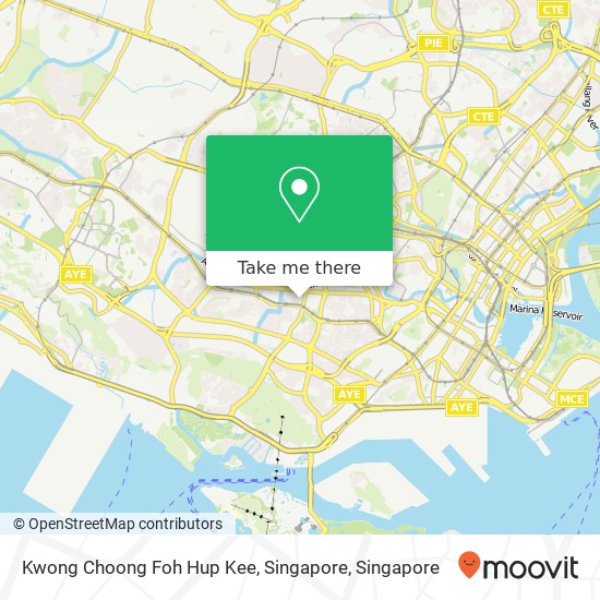 Kwong Choong Foh Hup Kee, Singapore map