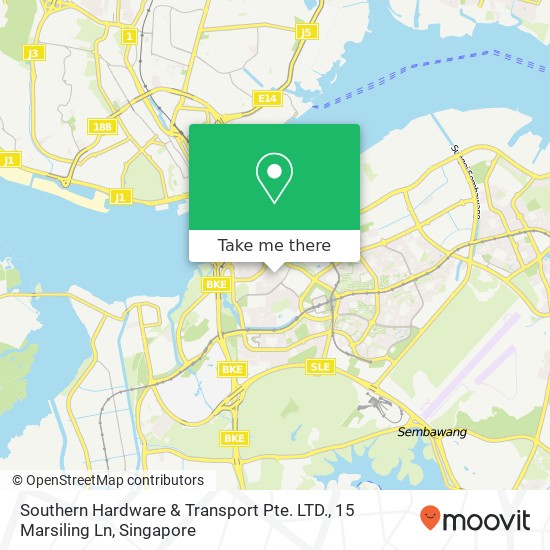 Southern Hardware & Transport Pte. LTD., 15 Marsiling Ln地图