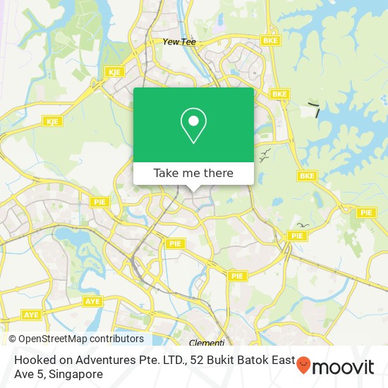 Hooked on Adventures Pte. LTD., 52 Bukit Batok East Ave 5 map