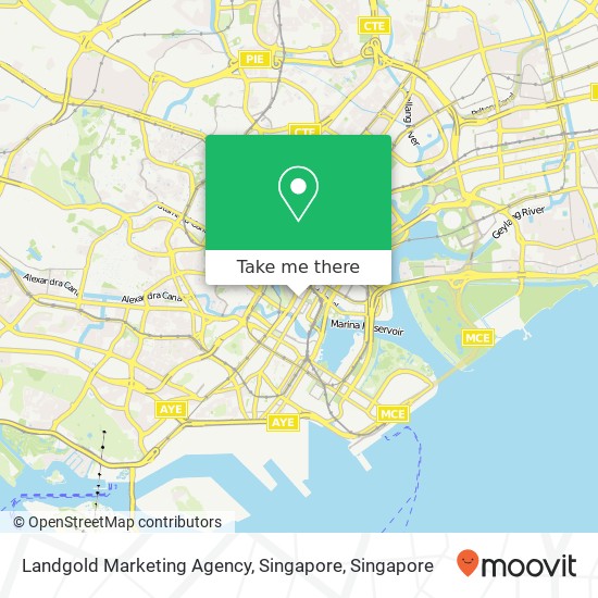 Landgold Marketing Agency, Singapore map